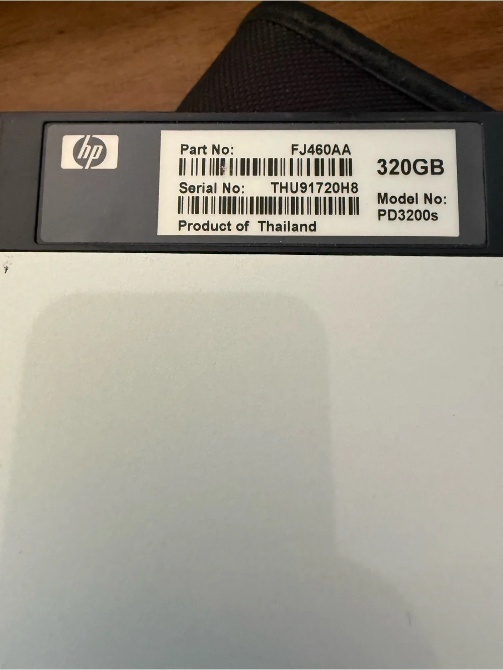 HP Pocket Media Drive Silver and Black Portable External SSD